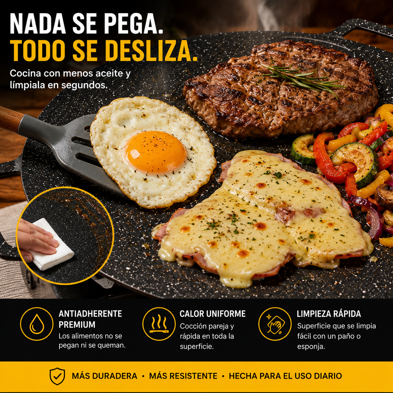 PLANCHA COREANA ANTIADHERENTE