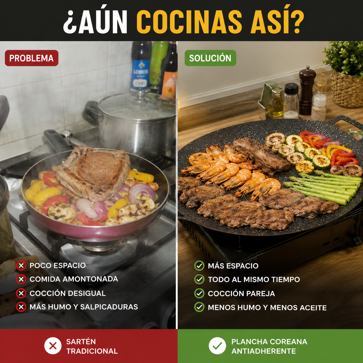 PLANCHA COREANA ANTIADHERENTE