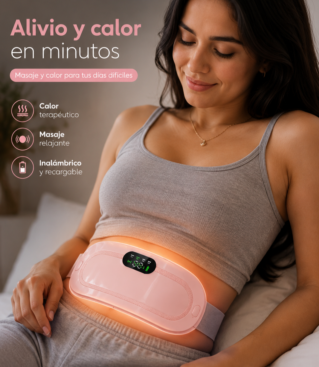 CINTURÓN ELÉCTRICO PARA CÓLICOS