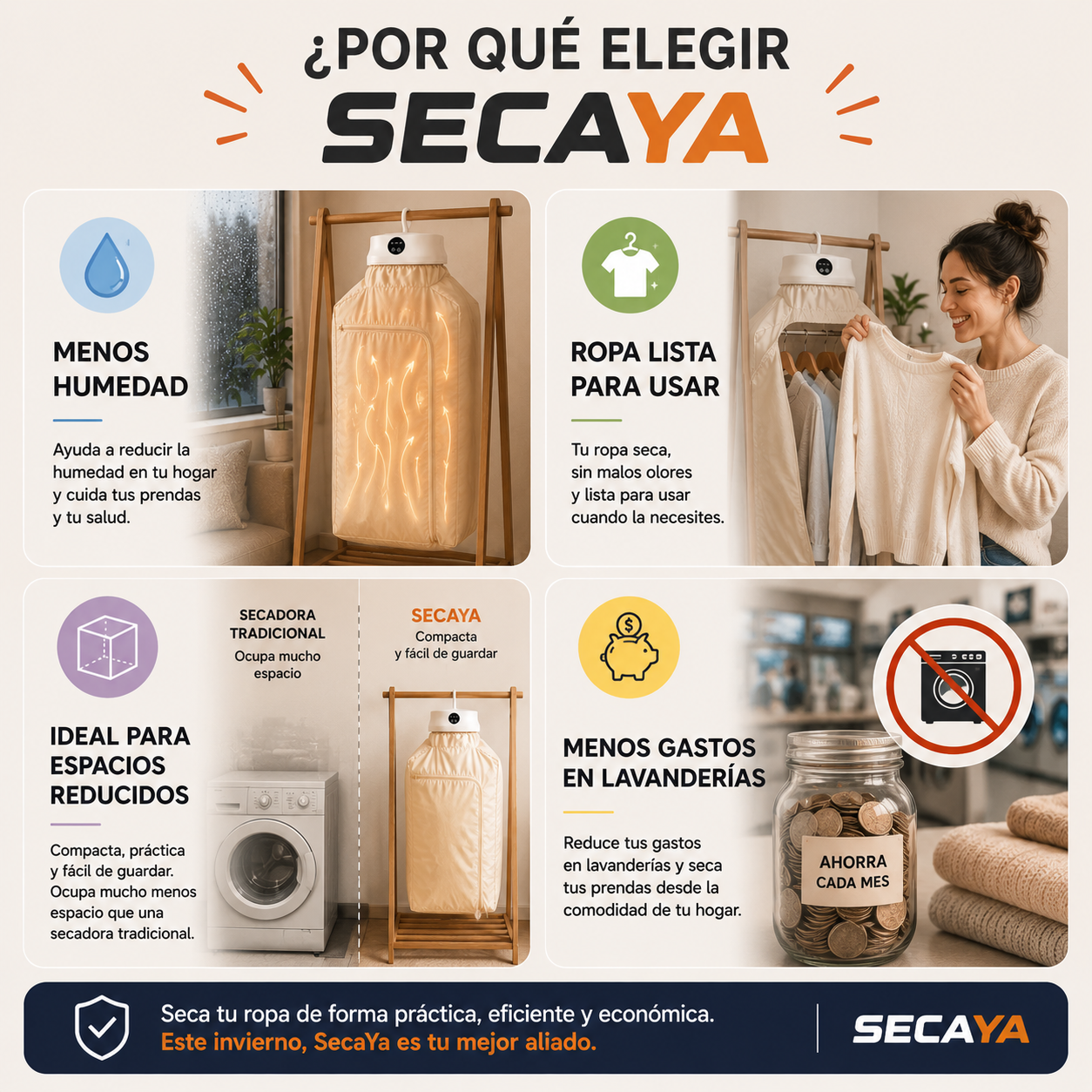 SecaYa | Olvídate de la ropa húmeda